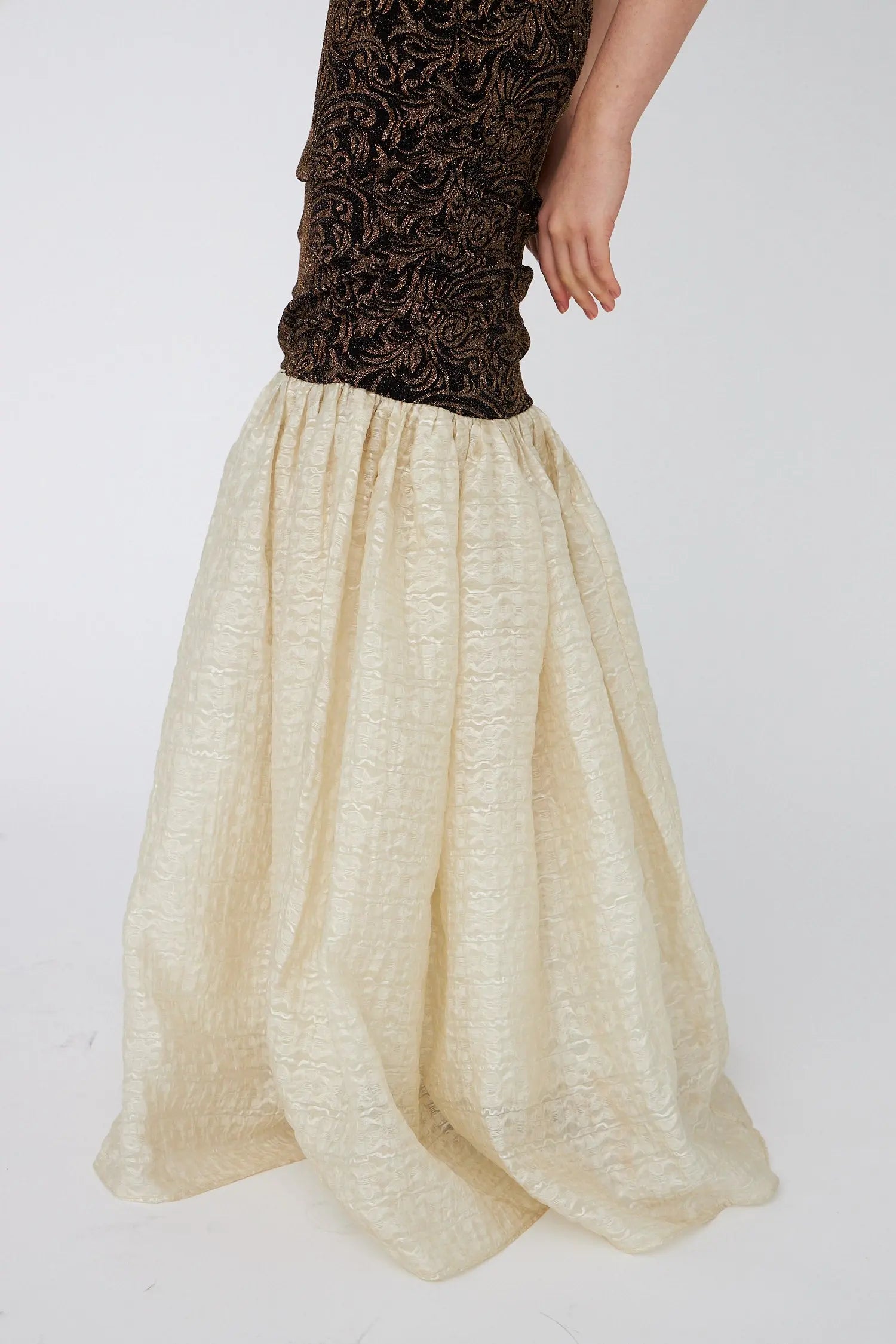 Stella Nova Strapless Jersey Maxi Dress Dress 907 Black/Creme