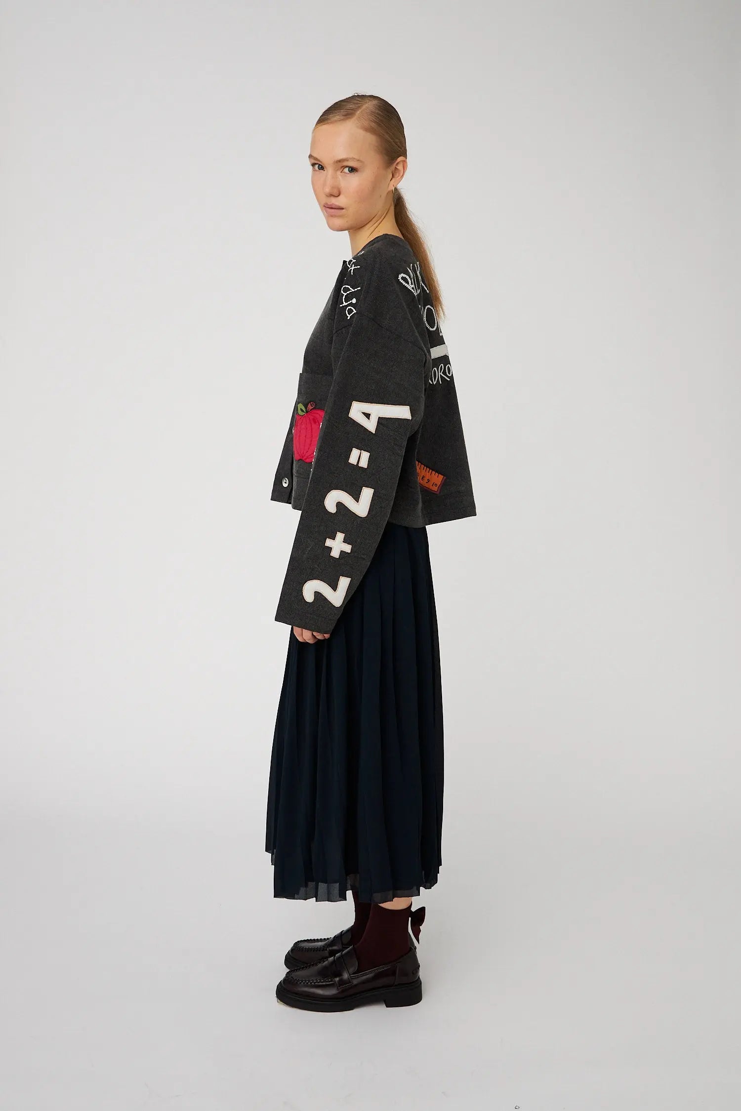 Stella Nova BACK TO SCHOOL Embroidered Jacket Jacket 993 Almost black