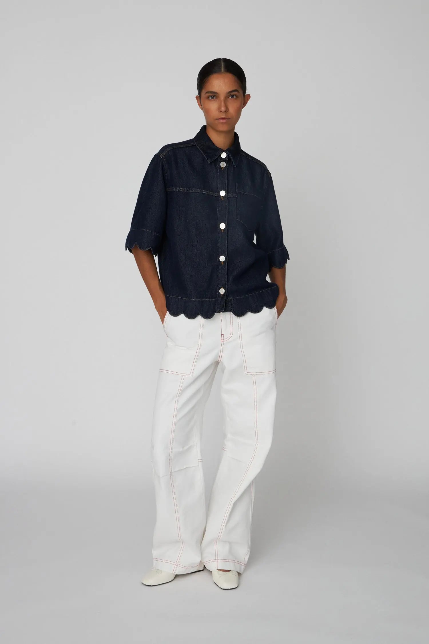 Stella Nova Blue Denim Shirt Shirt 305 Denim Blue