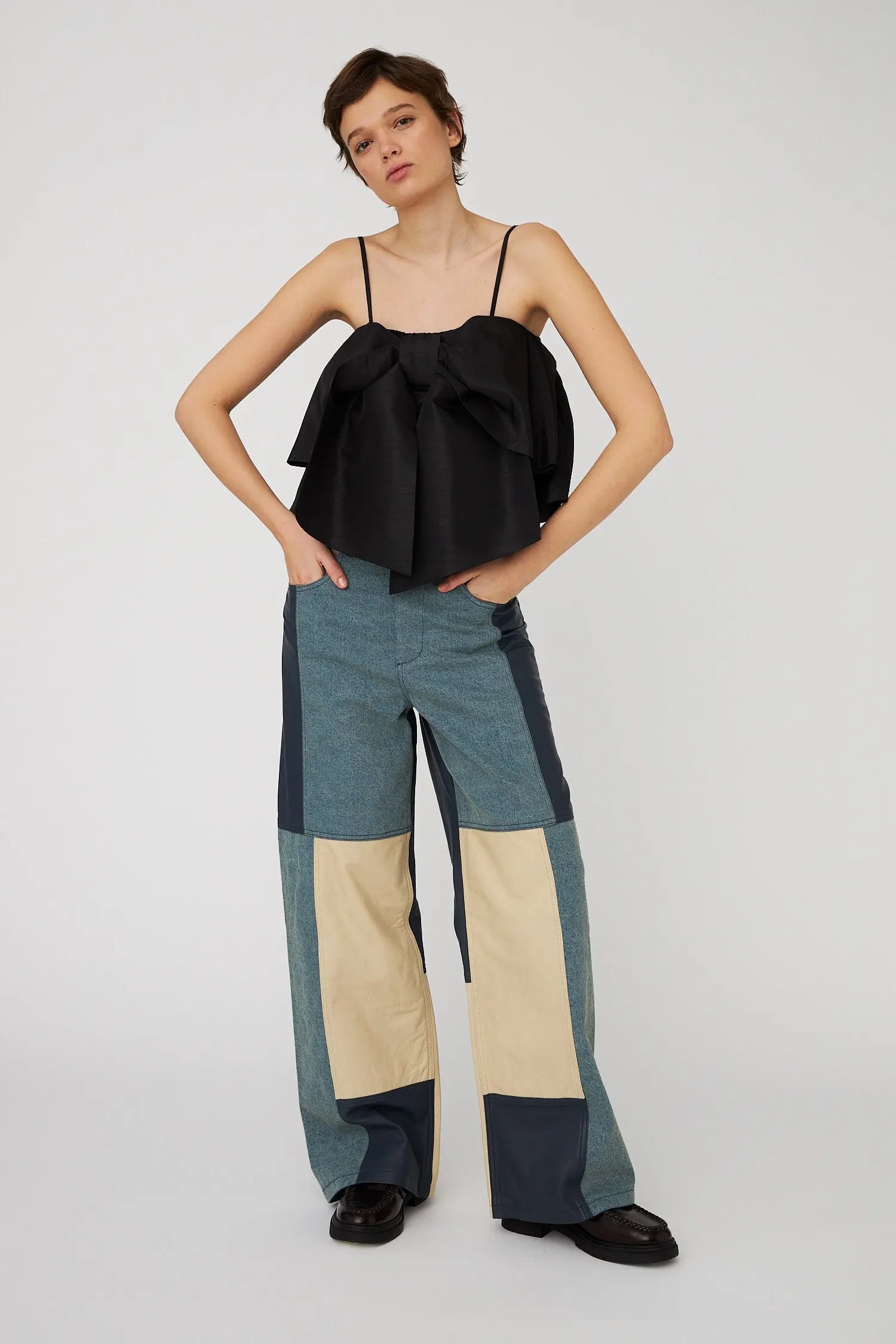 Stella Nova Crispy Bow Top Top 999 Black