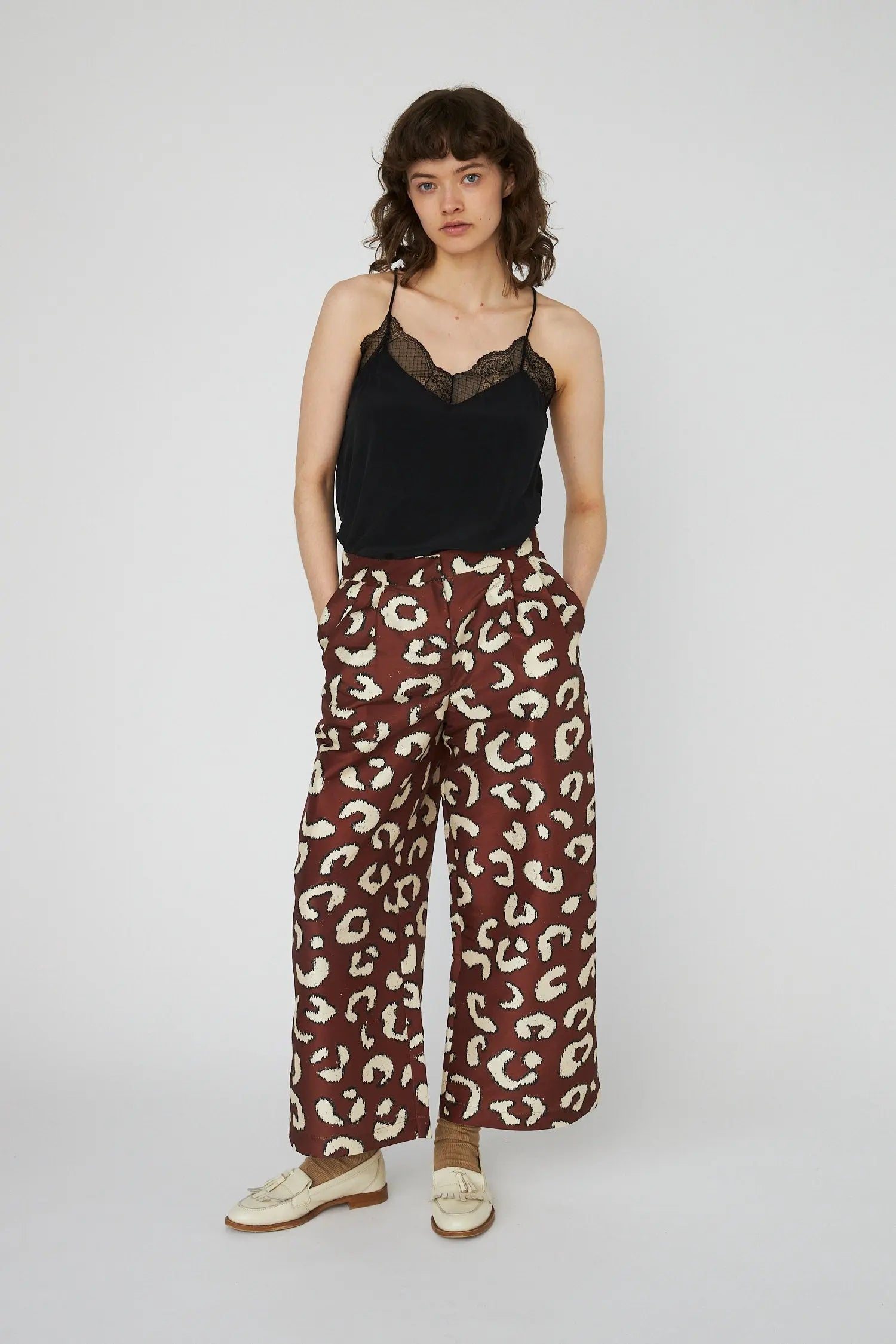 Stella Nova Cropped Low-Waist Pants Pants 081 Leopard