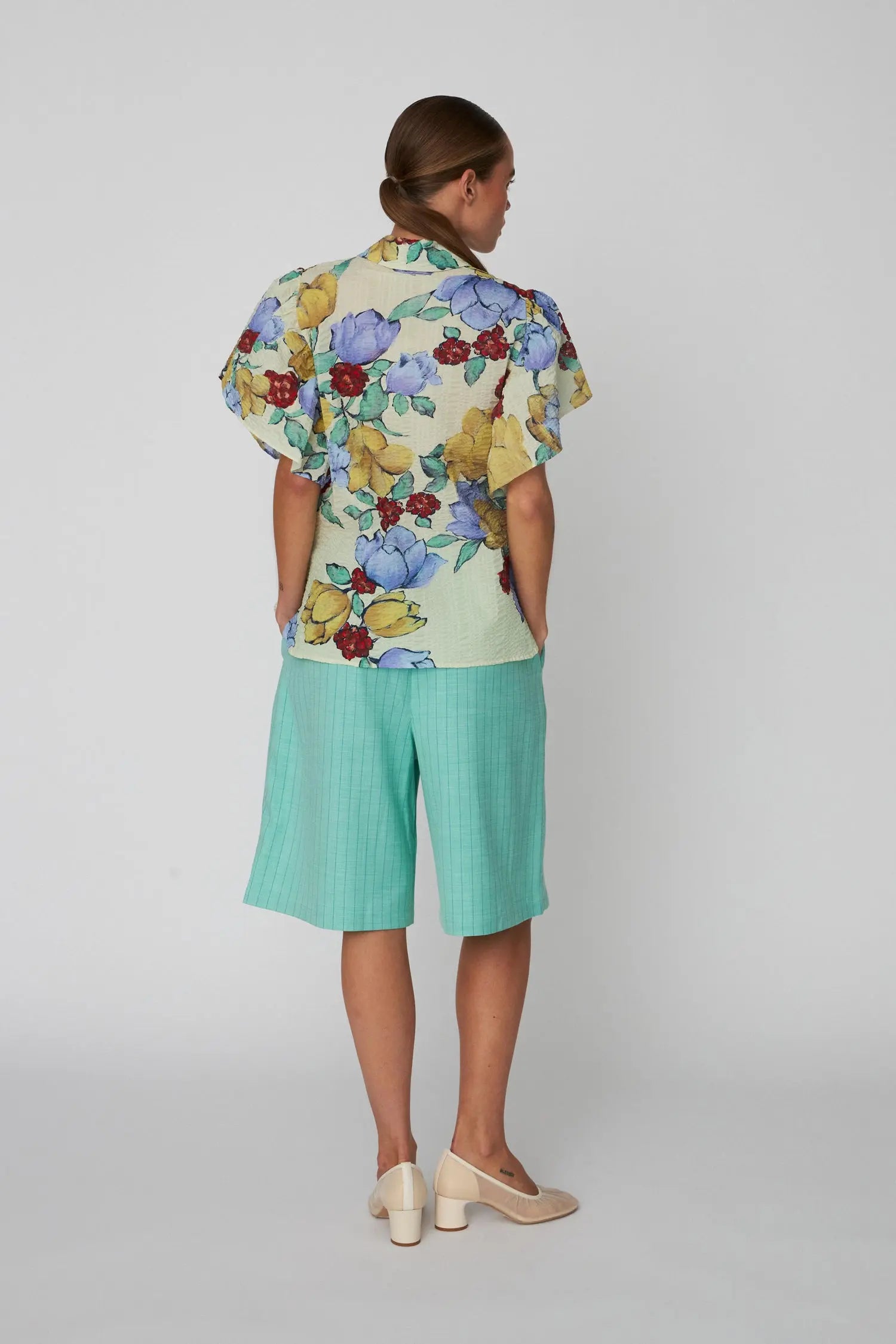 Stella Nova Flowered Cotton Top Shirt 760 Wild Flowers