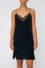 Silk slip dress - Black