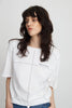 T-shirt with tailors details - White