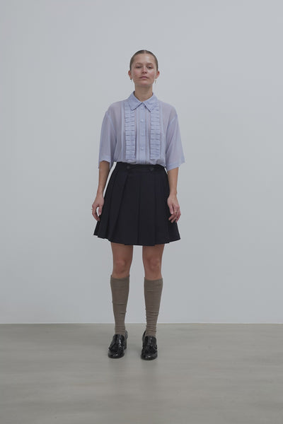 Stella Nova Plissé Mini Skirt Skirt 395 Navy