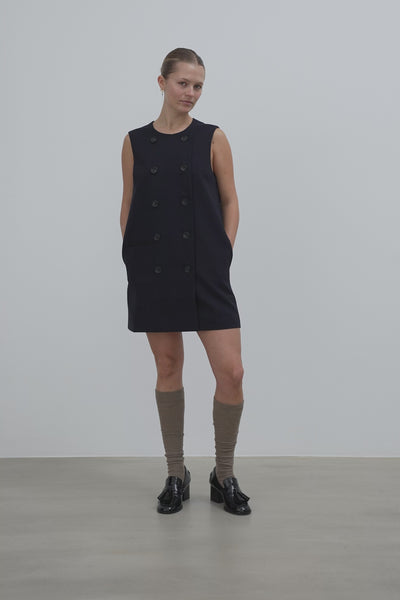 Stella Nova Double-Breasted Mini Dress Dress 395 Navy