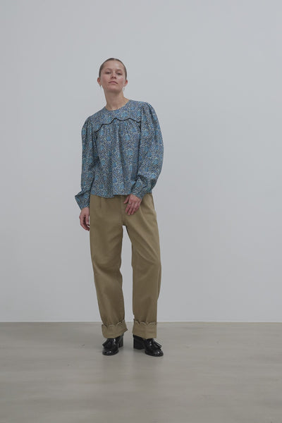 Stella Nova All-Over Printed Blouse Blouse 423 Blue Flowers